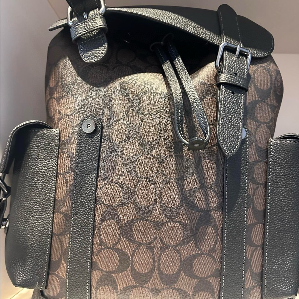 NWT Coach Hudson Backpack in Signature c r388 - Picture 3 of 16